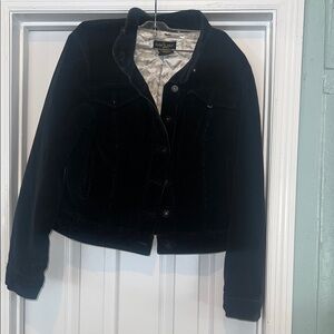 Baby Phat Black Velvet Jean Jacket